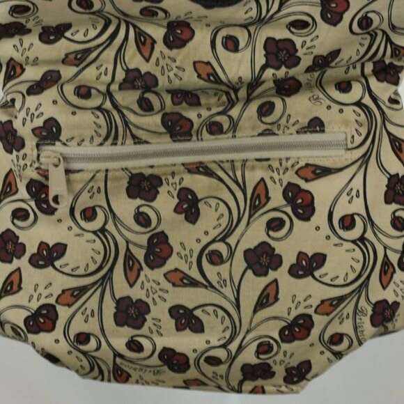 Brighton Women's Black Brown Embossed Leather Fold Over Crossbody Bag - Picture 7 of 8